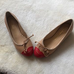 Adorable Charlotte Olympia girls ballerinas